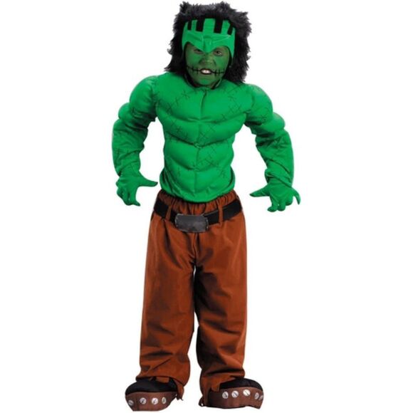 Fun World Boys Costume Size M 4 5 6 Halloween Muscle Monster Frankenstein NEW - Picture 1 of 8